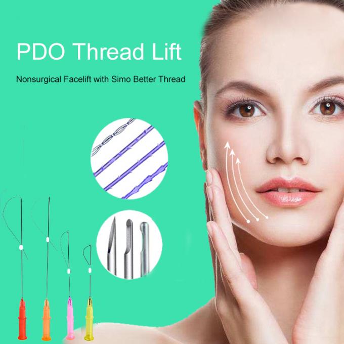 モノラル糸の上昇の安全老化する皮のための外科Pdoの縫合線を形づける表面