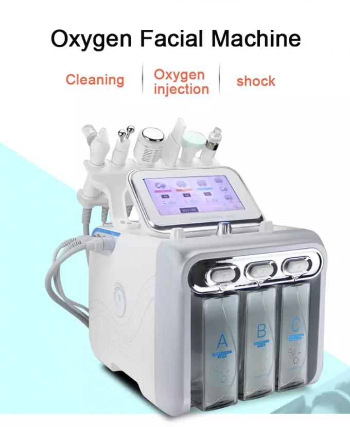 6台水Dermabrasionのための1台の小さい泡酸素療法顔機械に付き